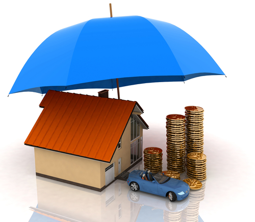 umbrella insurance policy concept photo